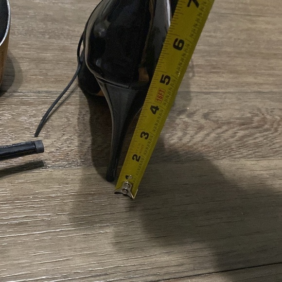 NWT BURJU Under The Influence Open Toe Lace Up Buckle Ankle Boots | Black | 13 - Picture 8 of 9